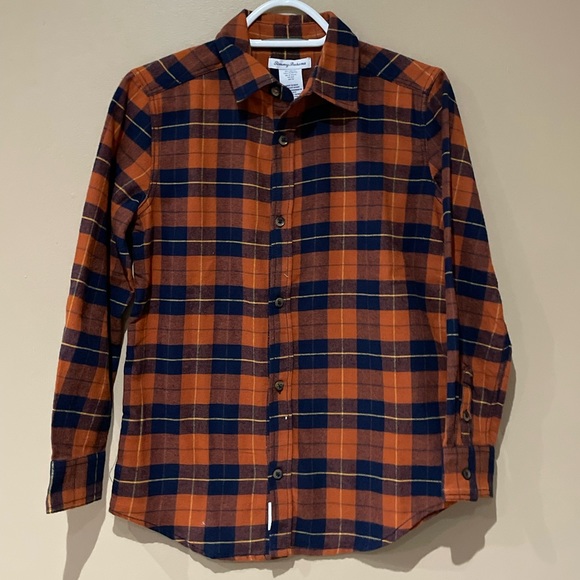 Tommy Bahama plaid long sleeve button up shirt size L(10-12) - Picture 1 of 5